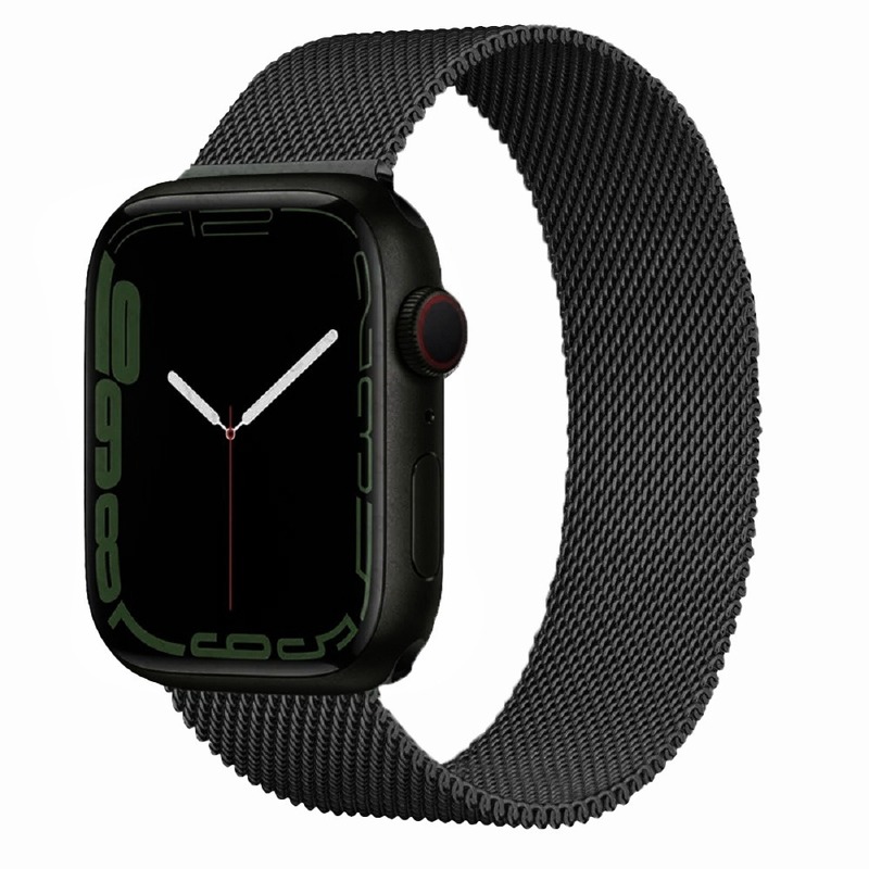 适用苹果i watchS10米兰尼斯手表带apple watch9/8不锈钢磁吸腕带|undefined