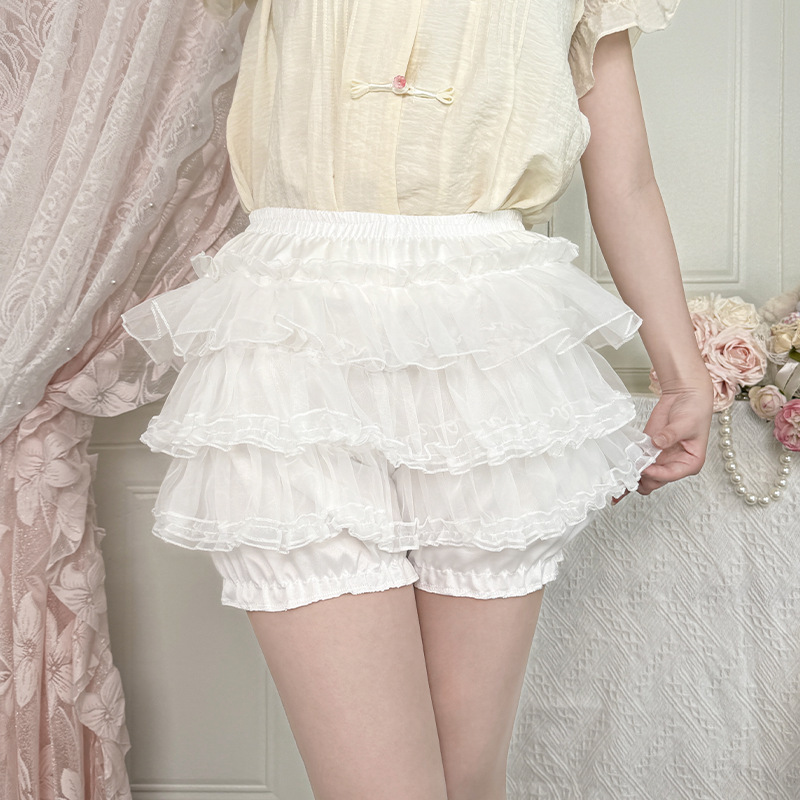 Lolita南瓜裤裙撑jk狗短暴力日常撑夏多层蛋糕蓬蓬裙防走光打底裤|undefined
