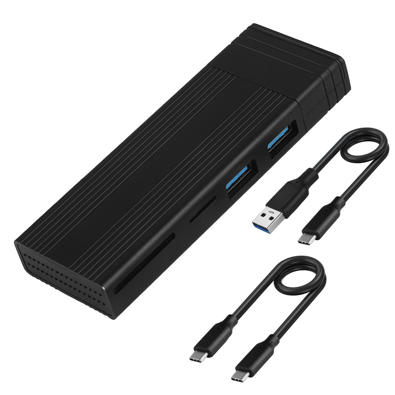 Docking Station USB3.1 gen2 Set Splitter typecHUB Multi-interface Solid State M.2nvme Dual Protocol Hard Drive Box