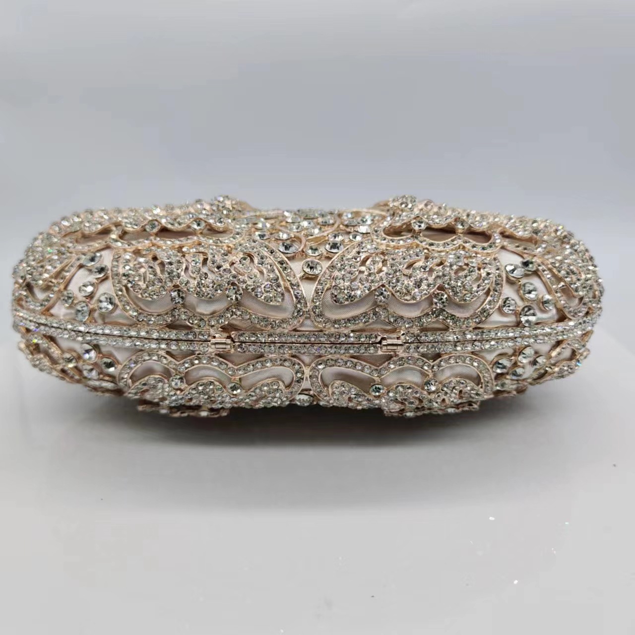 Túi clutch nữ đính kim cương hình bướm dự tiệc cao cấp — Màu vàng, Vàng hồng, Cá tính đặt làm chi tiết 6