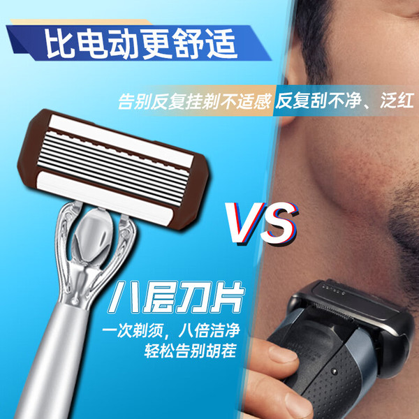 universal non-slip design razor stainless steel full body