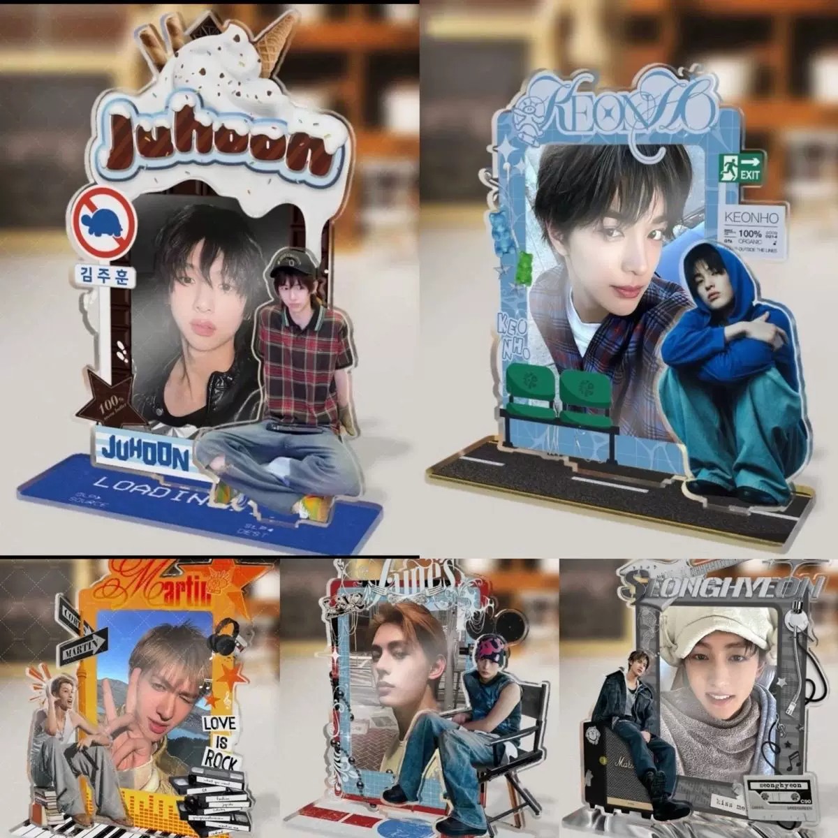 CORTIS Acrylic 3inch Photo Frame Stand - An Ganhao, Jin Zhuxun, Martin - Desktop Decoration for Fans and Collectors