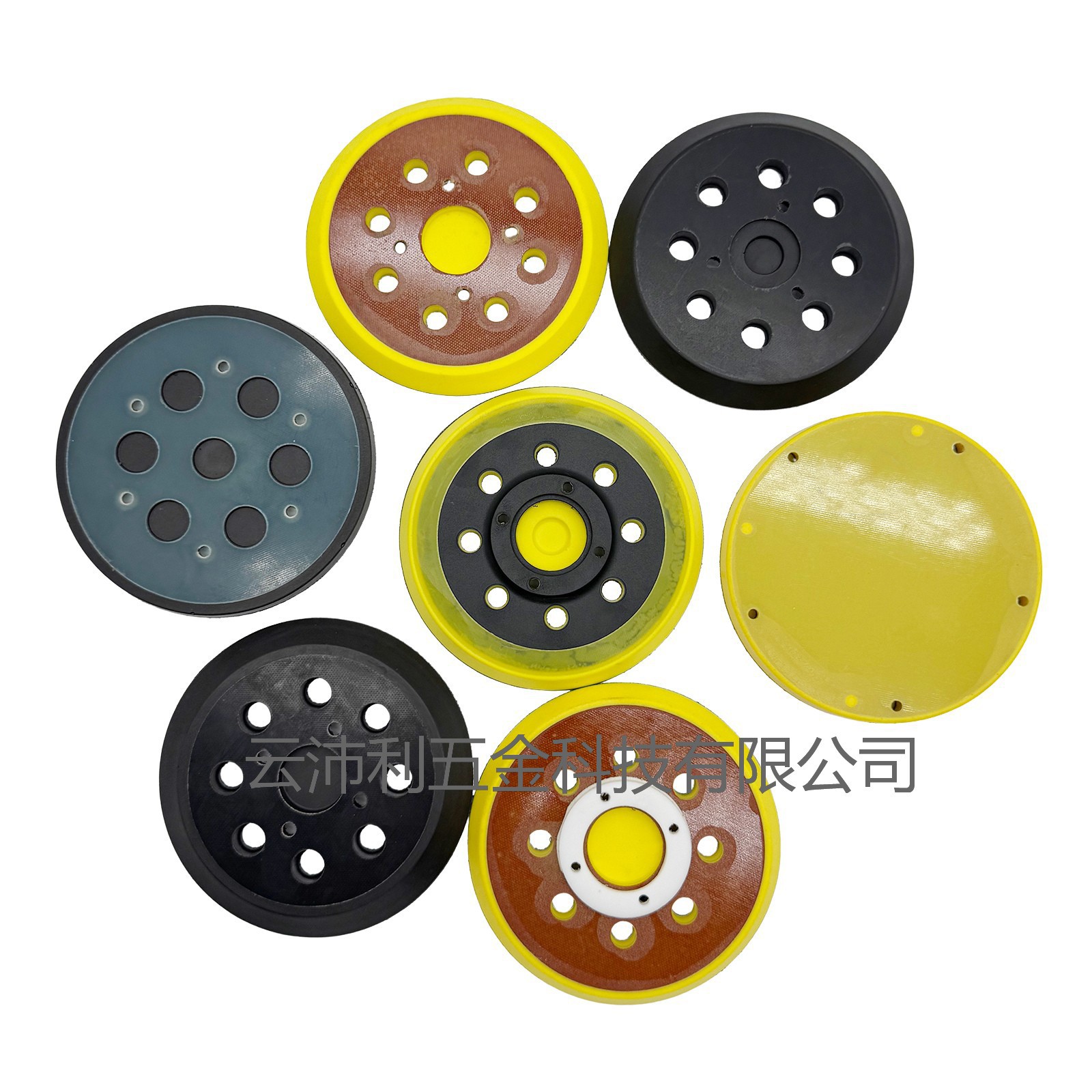 跨境货源 5寸电动金属抛光盘 打磨机底盘 自粘背绒砂纸打磨盘批发