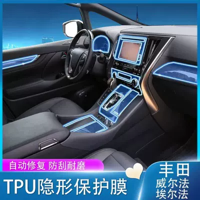 Car interior film: protective film, gear shift instrument