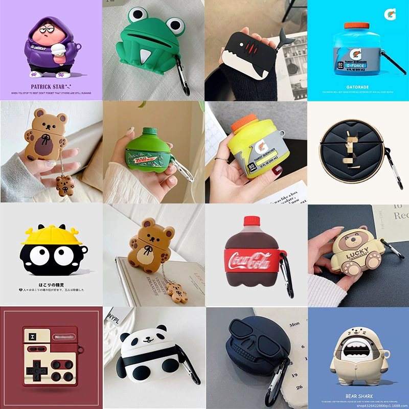 Suitable for Airpods4 Bluetooth Headset Cartoon Soft Rubber Protective Cover Source Factory Tail Goods Processing Special Wholesale