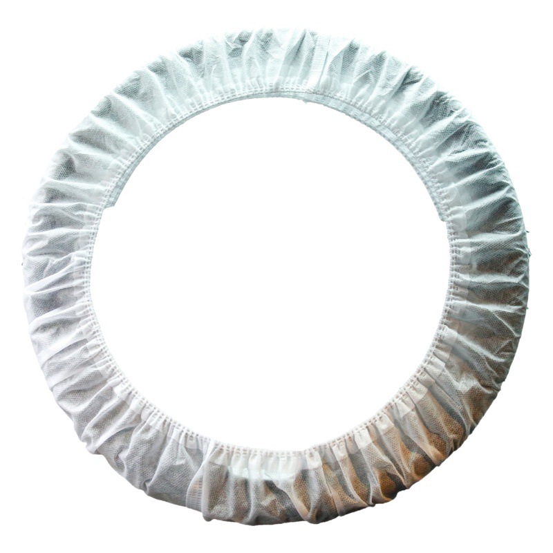 White non-woven steering wheel cover wholesale auto repair oil-proof anti-fouling disposable non-woven steering wheel cover