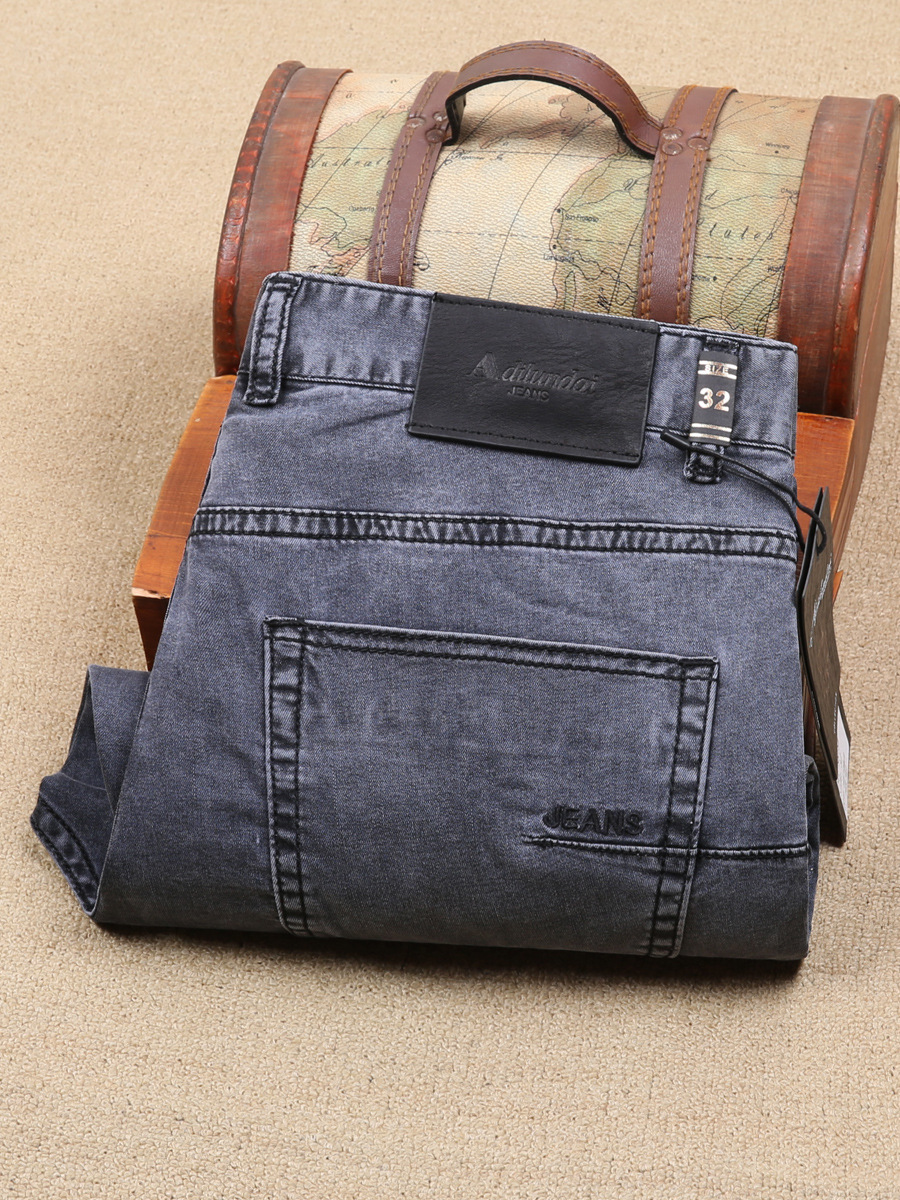 Summer elastic cotton trousers