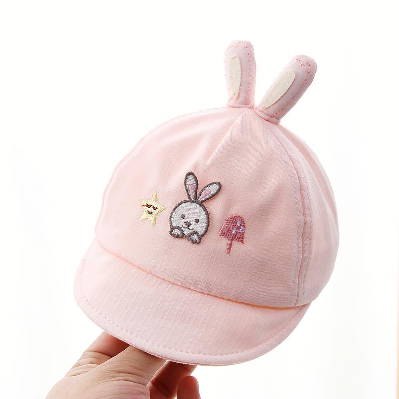 Sombreros para bebés primavera y otoño bebés y pequeños gorras de lengua de goma suave 0 a 3 meses sombreros de sol recién nacidos pequeños meses de primavera