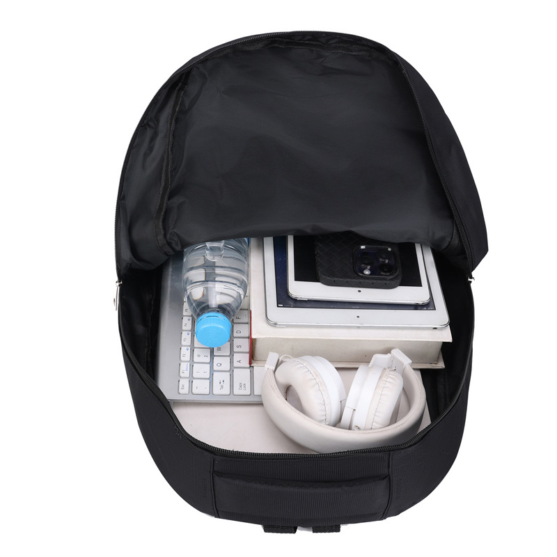 Mochila casual de color sólido para hombres de nuevo estilo, bolso de computadora de viaje de negocios de gran capacidad, mochila de estudiante de secundaria de moda