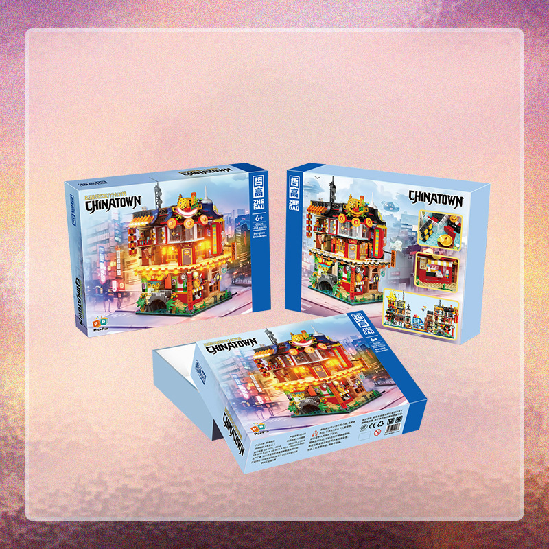 China Bangkok City Street View arquitectura compatible LEGO MINI granular puzzle para niños ensamblaje juguetes regalos adornos