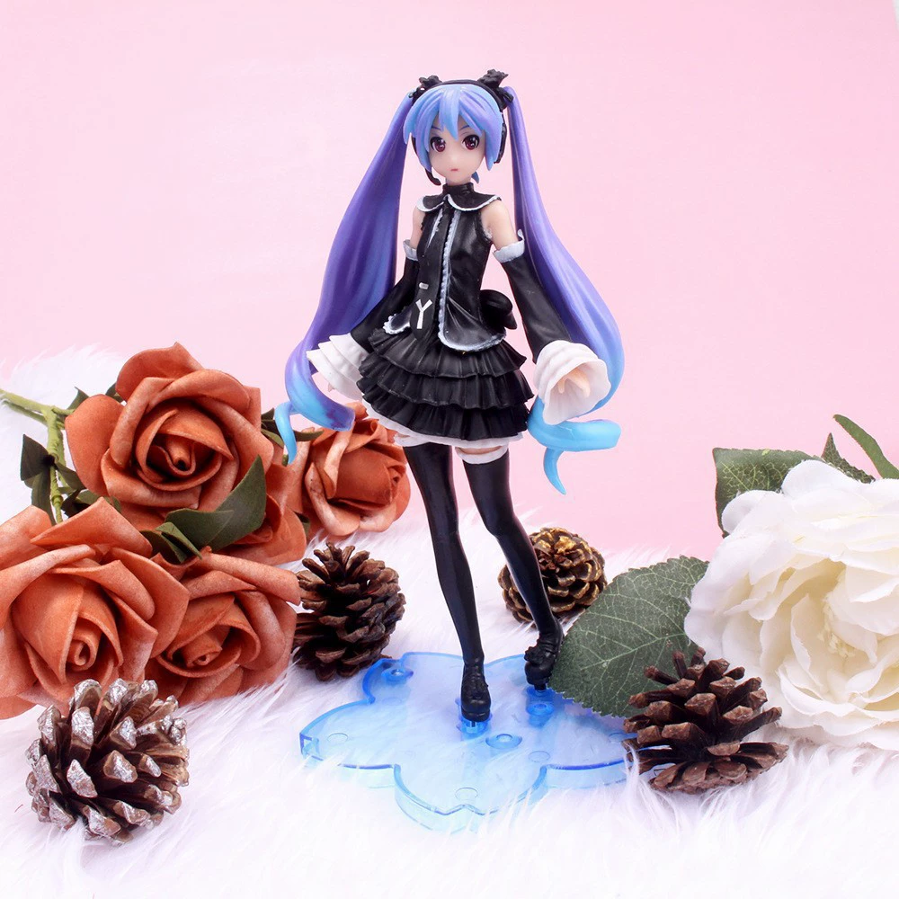 Высококачественная версия куклы Hatsune Hatsune PVC Cherry Blossom Miku Doll Two -dimensional Beauty Peripheral Chassis Side