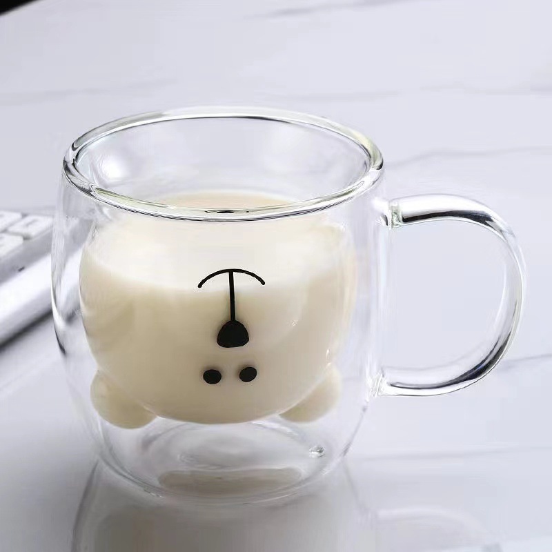 손잡이가있는 곰 컵