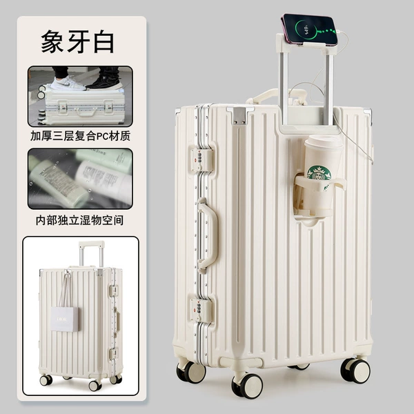 White universal glass holder