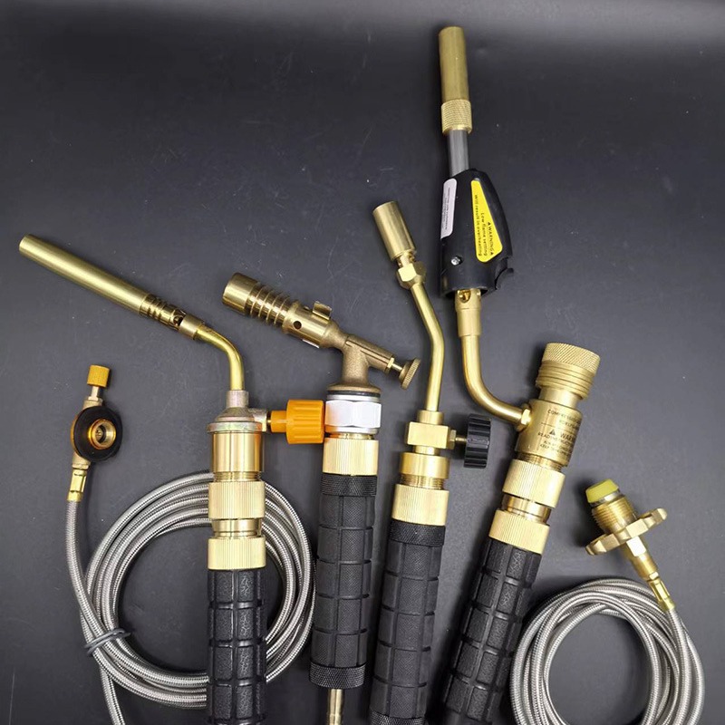 Manpu fuego pulverización pistola de soldadura tipo tarjeta de tanque de gas plano adaptador de conversión de gas licuado refrigerador tubo de aluminio aire acondicionado tubo de cobre soldadura