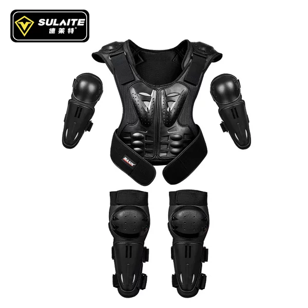 SULAITE Motorcycle Armor Clothing Children's Riding Roller Skating Armor Skating Armor Skating Anti-drop Protection Chest Back Protection Knee Protection Elbow Protection