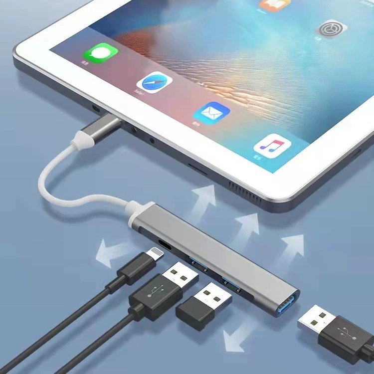 USB3.0 expansion dock usb splitter adapter laptop four-in-one multi-function plug-in multi-interface