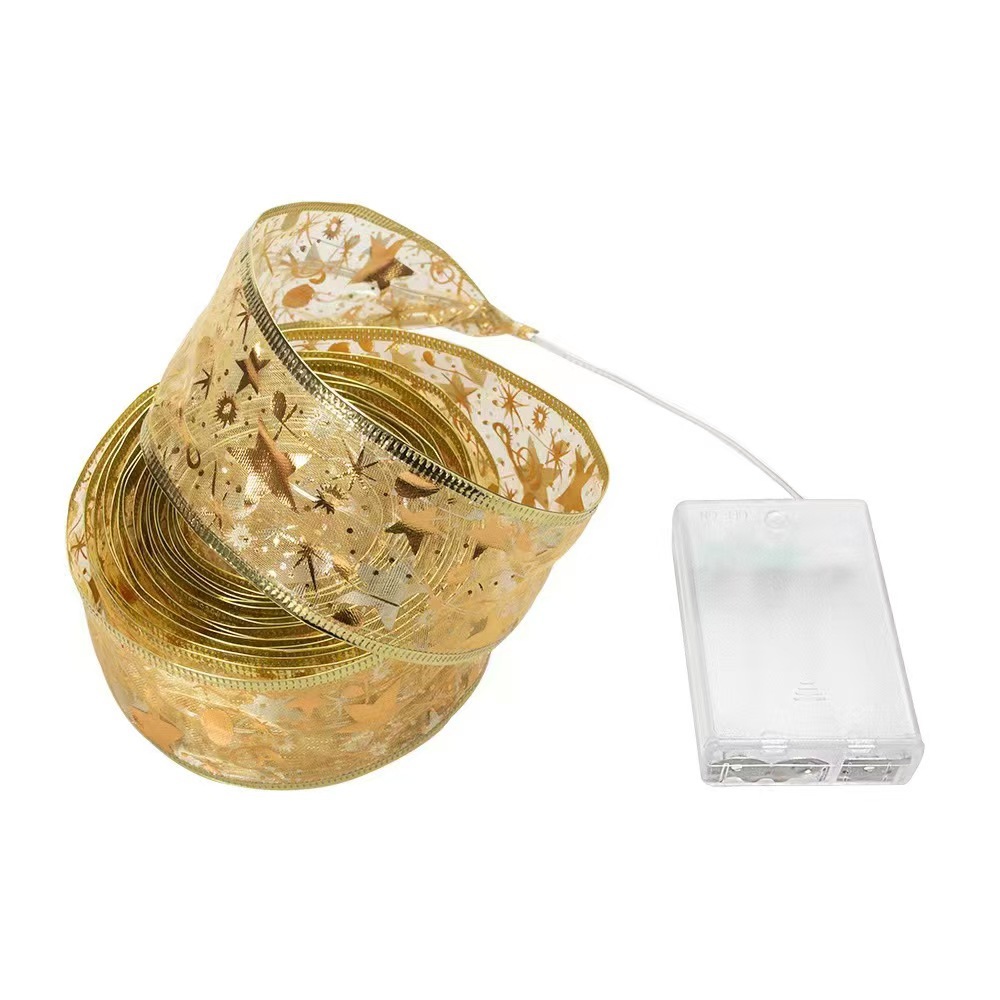 Nuevo cinturón de Navidad decoración de lámparas de alambre de cobre decoración de ventanas de la habitación de árbol de Navidad decoración de luces de color colgante