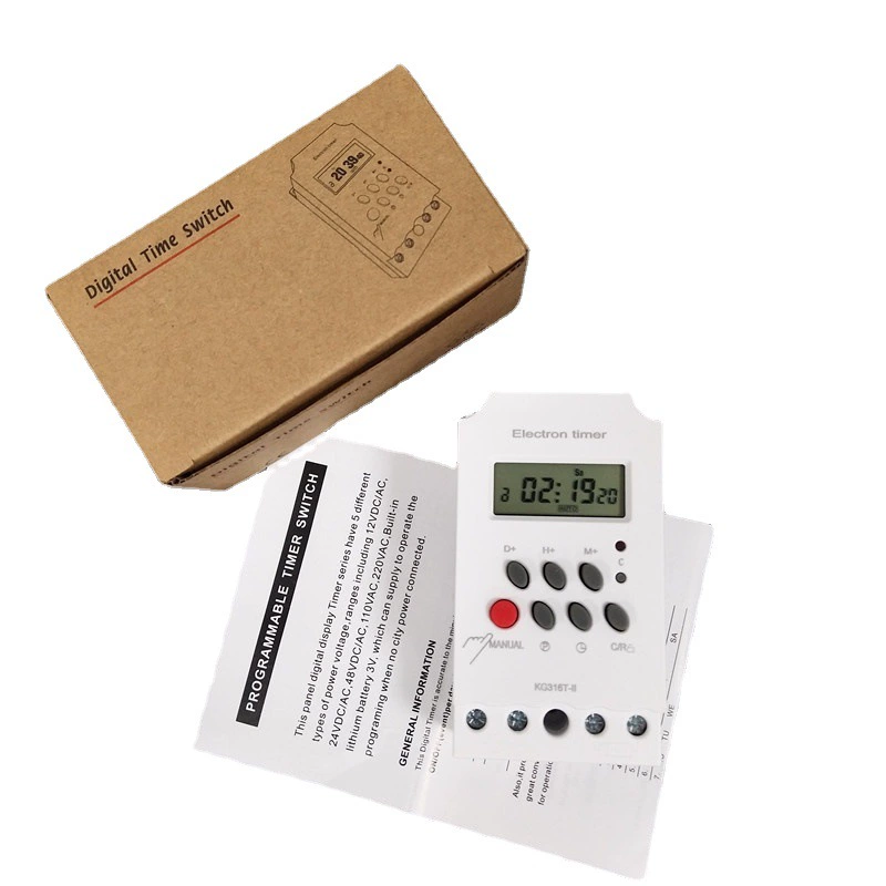 KG316T-II переключатель управления временем микрокомпьютера Таймер управления временем контроллер уличного фонаря английский переключатель управления временем