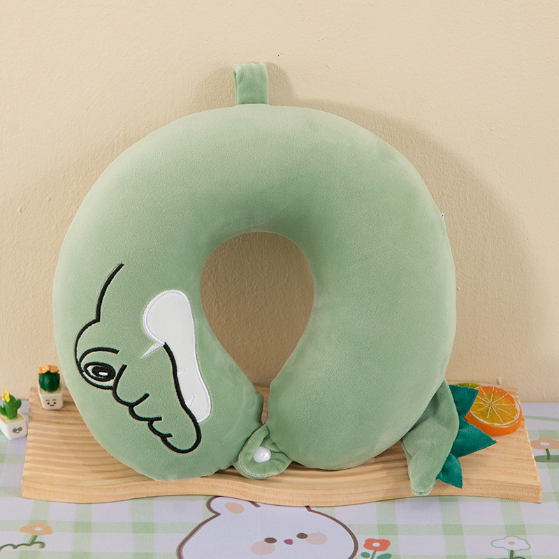 Almohada en forma de U de negocios, almohada para el almuerzo de oficina, viaje de negocios, almohada para el cuello de rebote lento, almohada en forma de U de espuma con memoria de joroba