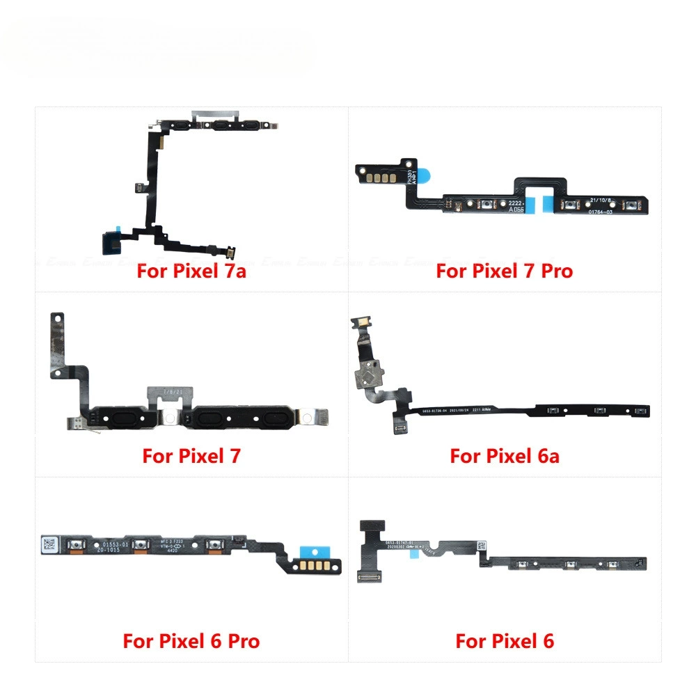 Power on key volume control cable for Google Pixel 6 7 8 9Pro XL 7A mute cable