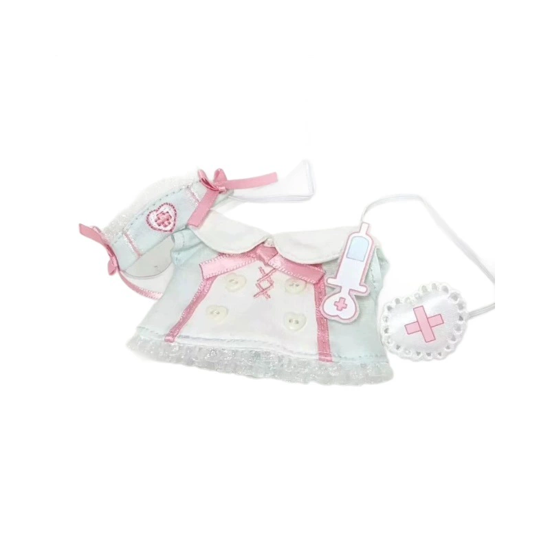 Cotton doll, nurse uniform, set, wholesale, 10 cm, children's clothing, 10cm