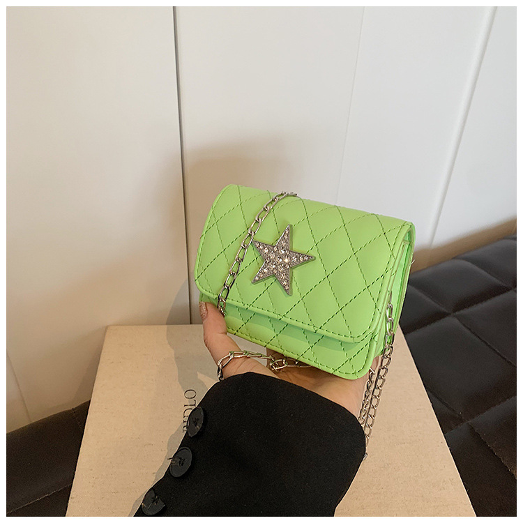 131g Weight Polyester Lining Material Flip Cover Closure Type Single Shoulder Strap Strap Type Crossbody Bag Bags Type Casual, Shopping Occasion Pu Leather Material Star, Solid Color, Lingge Pattern All Seasons Season Unisex Gender Basic, Classic Style Style Square Shape Medium Size Unisex Medium Pu Leather Star Solid Color Lingge Basic Classic Style Square Flip Cover Crossbody Bag 12