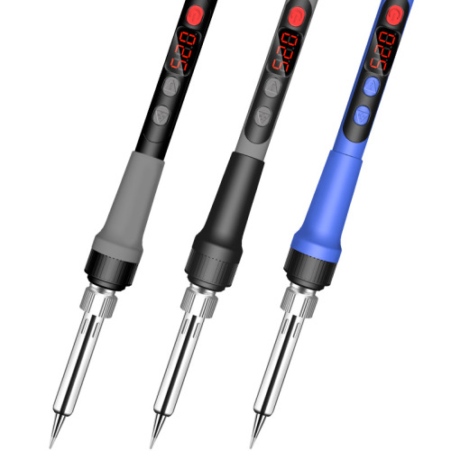 Cross-border 120W digital display adjustable temperature digital electric soldering iron set internal heating type electric welding pen US and European standard electric soldering iron manufacturer