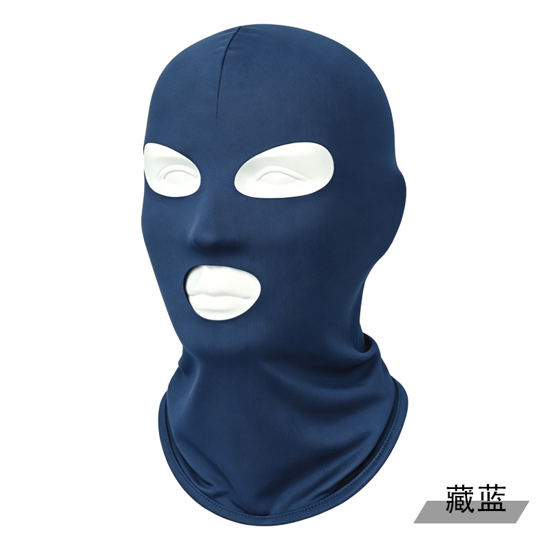 Ciclismo máscara de hielo protector solar respirante al aire libre polvo protector de cuello facial cubierta de cabeza para hombres y mujeres máscara de secado rápido a prueba de viento de verano
