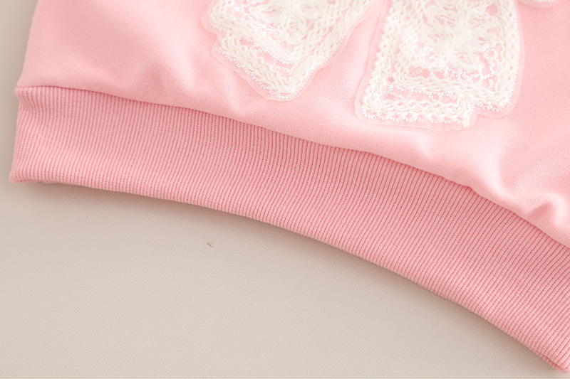 Mädchen Casual Sweatshirt- Und Leggings-set Mit Großer Schleife_voghion.com