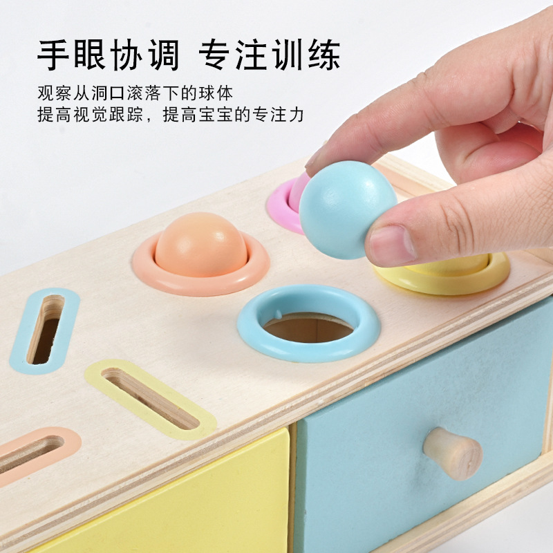 Montessori material didáctico caja de cajones de madera caja de percusión de centavos jardín de infantes 3-6 años rompecabezas Monterey juguetes de educación temprana