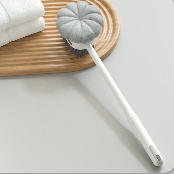 Luz de lujo cepillo de baño de mango largo para el hogar espalda frotar el artefacto del estilo nórdico suave espuma cepillo de baño cepillo de masaje simple