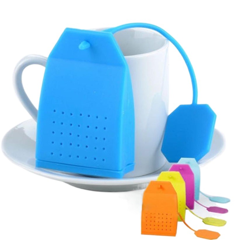 Bolsa creativa colador de té transparente bolsa de té fabricante de té bolso de silicona colador de té bolsa de té de acero inoxidable colador de té