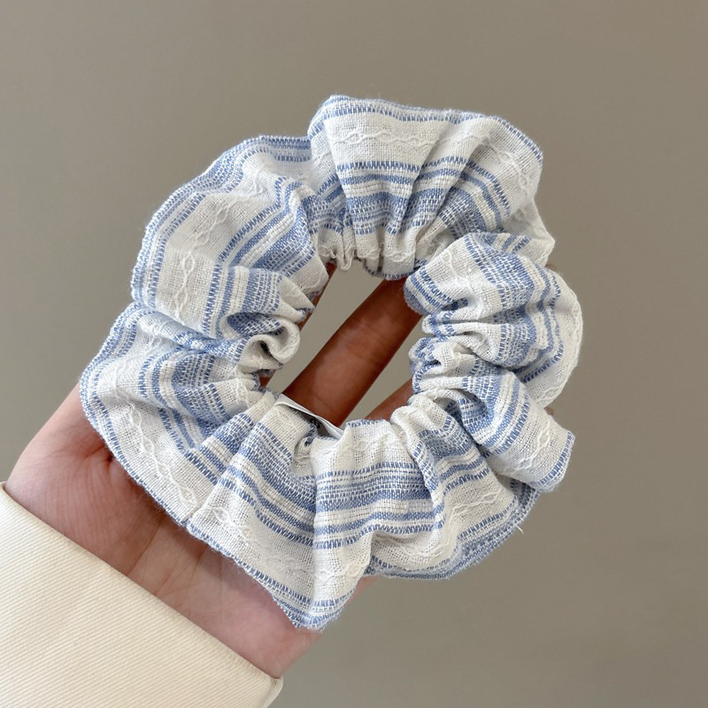 Banda para el cabello anillo de intestino grueso cabeza de corbata femenina de alto grado diadema de estilo coreano hembra grasa salchicha cuerda de pelo cabeza de bola tocado de goma tocado de flores