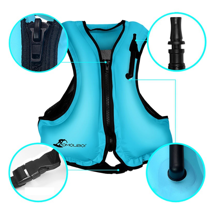 源工場は成人児童空気入り救命服浮力馬甲ベストサーフィン漂流水泳用品を供給している