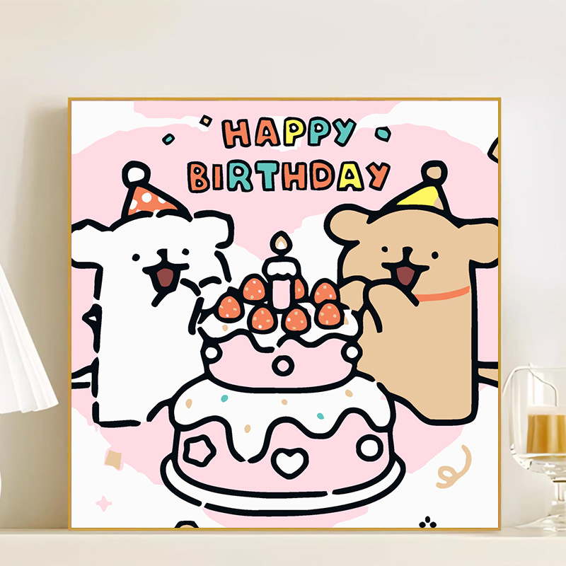 R005 / 20*20CM(画笔+颜料+绷好内框）