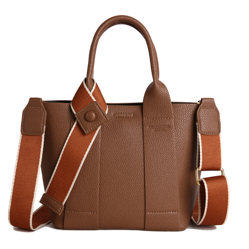 Nuevo bolso de cubo de mano transfronterizo de moda de comercio exterior de mujeres Lichi estampado de alta calidad bolso de hombro