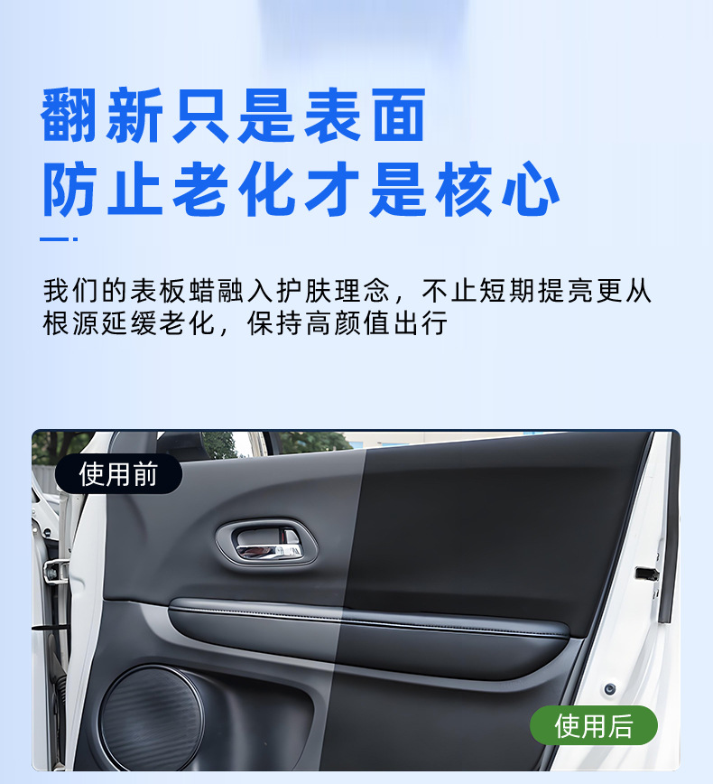 Dashboard Wax, Car Interior Maintenance Wax, Plastic Refurbishment Agent, Leather Seat Stain Remover, Shine Protection, Dashboard Wax