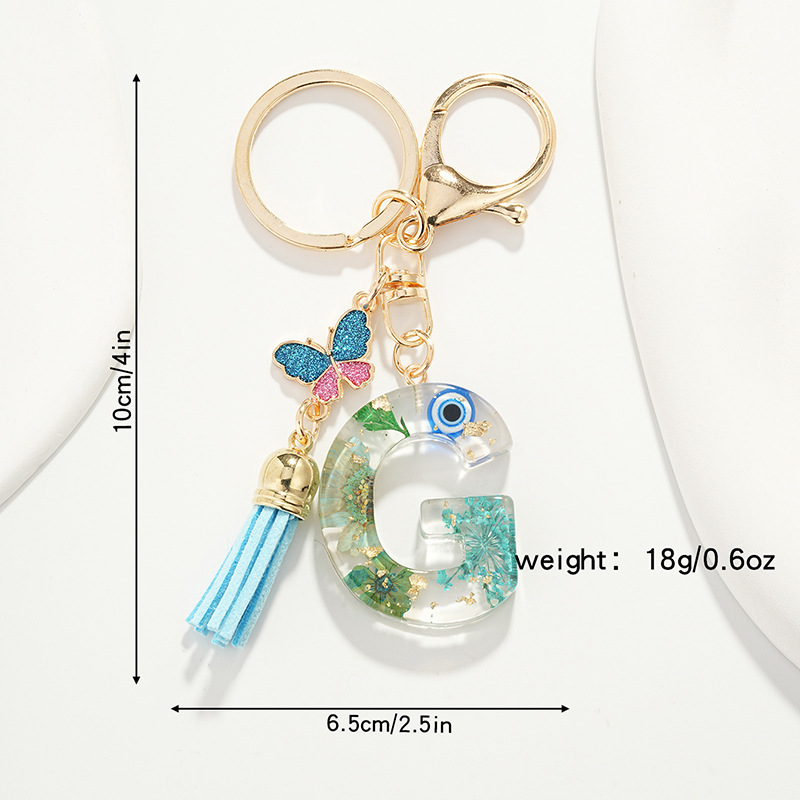 1 Piece Quantity Street Occasion Metal Material Letter Pattern Commute Letter Metal Women's Bag Pendant Keychain