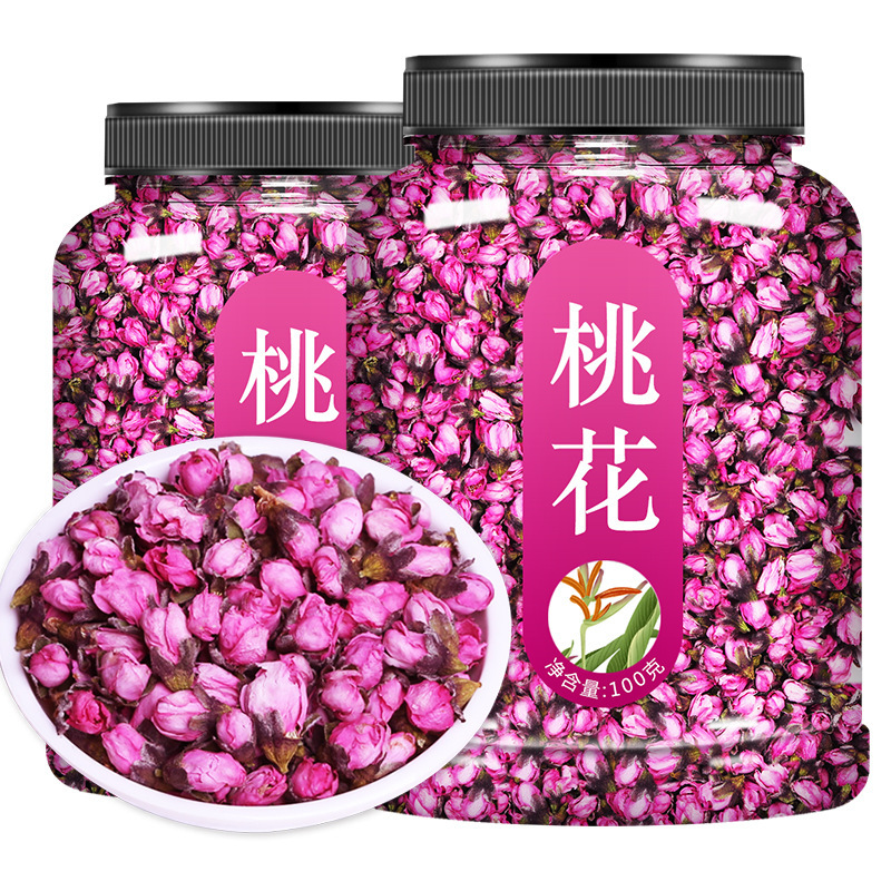 乾燥桃の花列 本物の花のつぼみ 公式旗艦店 特級バラ 漢方薬の花びらを水に浸して便秘を解消|undefined