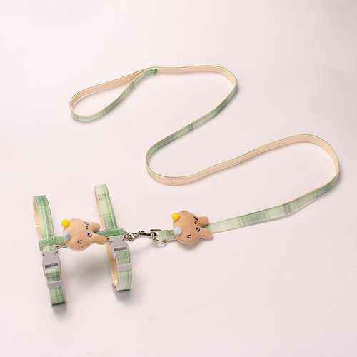 Pet I-shaped traction rope, new cat traction rope, cat leash, cat and dog chain, I-shaped back traction rope wholesale