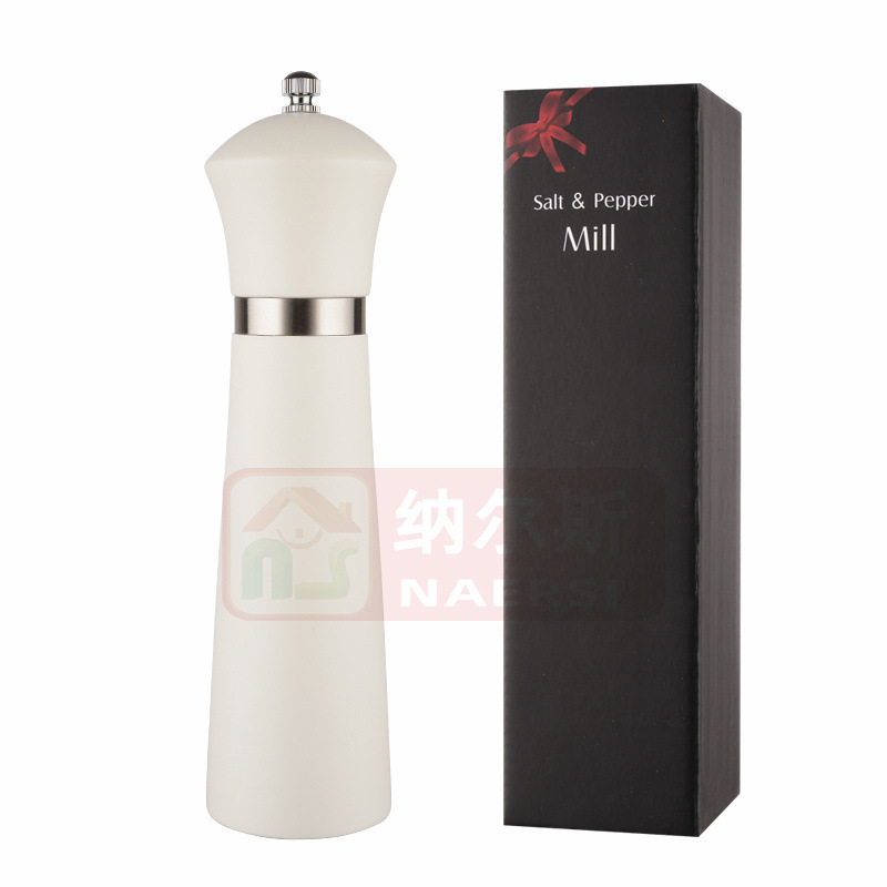 新しい黒と白の胡椒研磨器手動胡椒研磨器塩研瓶陶磁器芯家庭用厨房工具|undefined