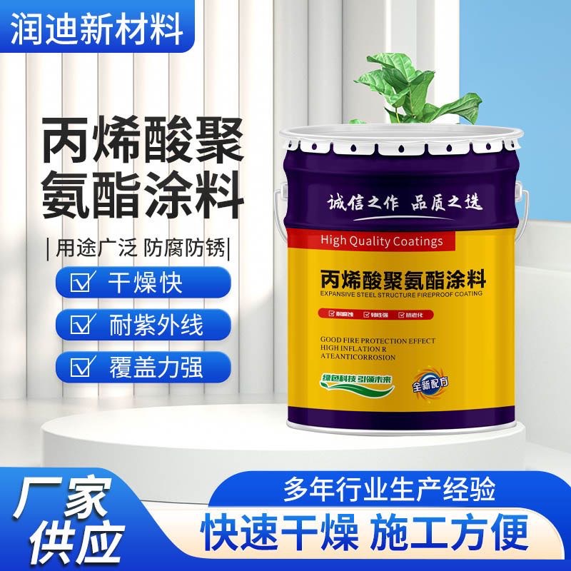 丙烯酸聚氨酯面漆钢结构防腐涂料路面管道船舶漆工业漆亮光防腐漆