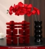 ⍤⋄⋄⍤Small size·three-dimensional double happiness honeycomb happy character ornament (can be hung)_1 piece [20*20CM]⍤⋄⋄⍤