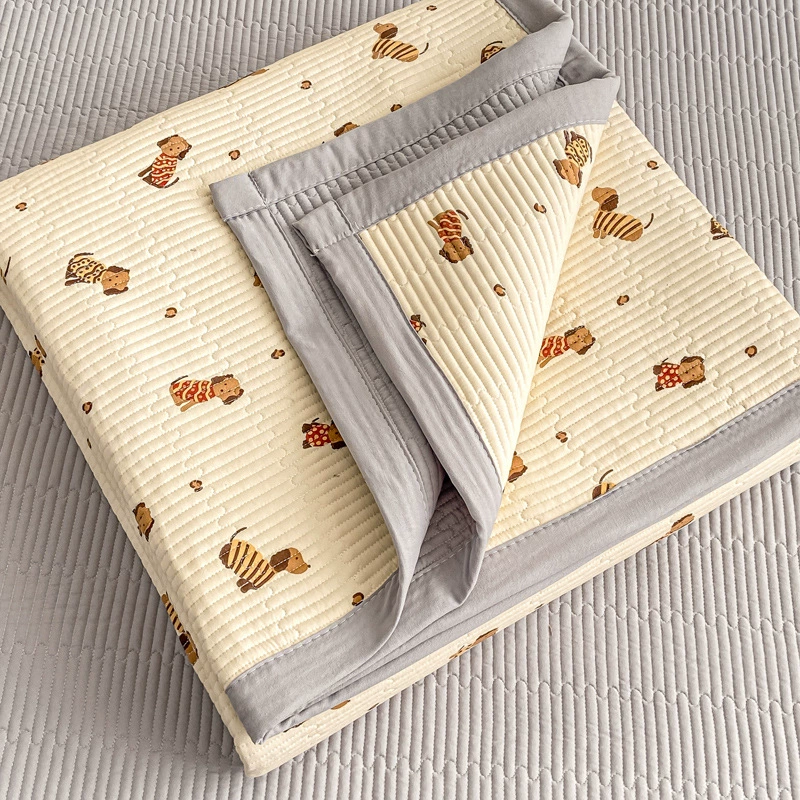 Комплект покрывала 3 предмета (Nantong Home Textile), вязанный двухслойный печатный хлопок, несколько размеров