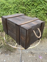 仿古做旧木箱子影视摄影演出道具箱复古码头木箱橱窗装饰陈列木框