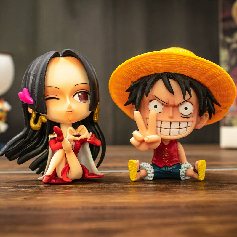Q версия One Piece Datou Luffy Sonjo Bayes Emperor Doll Doll Blind Anime Swing Pack wholesale