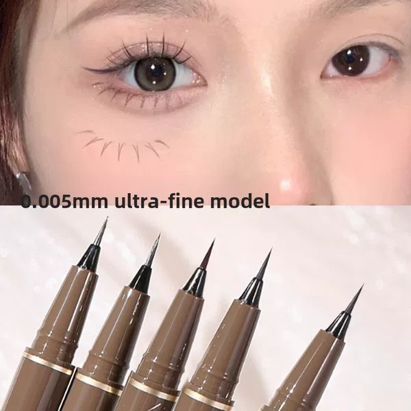 Eyeliner Liquid Pen Sleeping Silkworm Extremely Thin Women Not Sizzying Long-lasting Waterproof Sweat-proof Novice Brown White Long-lasting
