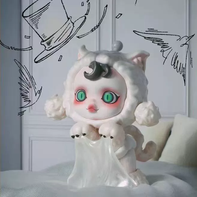 Фигурка в слепой коробке (POP MART) Bubble Mate Skullpanda — коллекционная настольная, ассорти 12+1