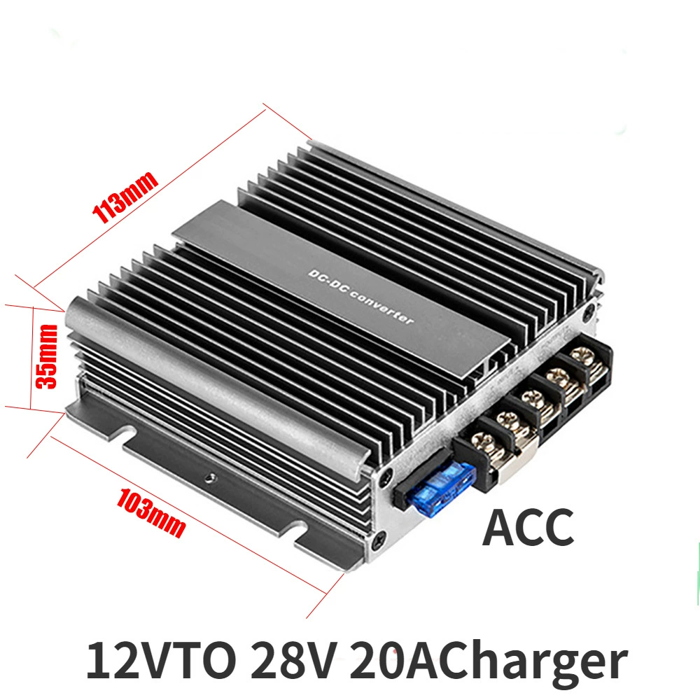 Зарядное устройство для литиевых аккумуляторов 12 В до 28 В RV 12 В зарядка 24 В двигатель 12 В литр 28V20A Модуль повышения постоянного тока