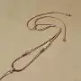 编织纯手工串珠和田玉项链绳